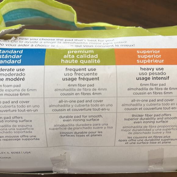 100% Cotton Honey Can Do Premium Padded Ironing Board Cover with Drawstring - Picture 5 of 6